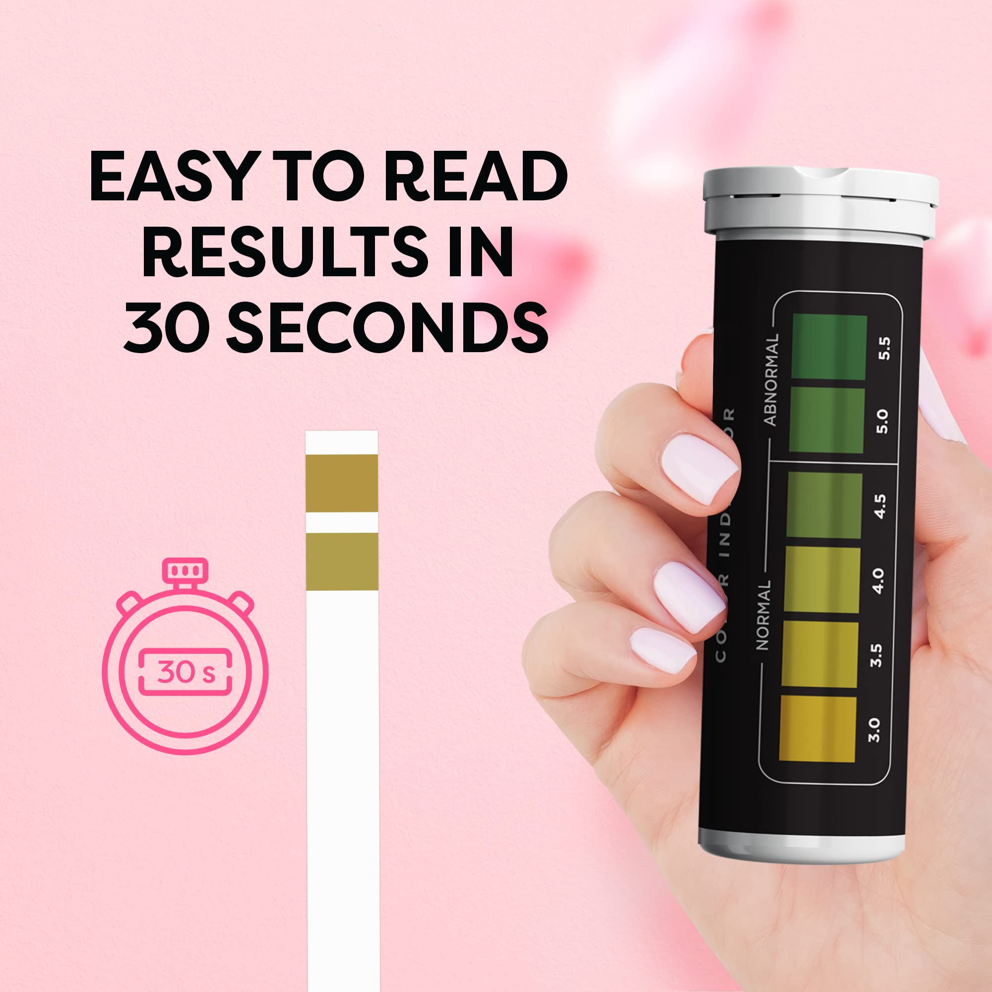 ACE NUTRITION pHresh Boric Acid Suppositories & Vaginal pH Test Strips Bundle